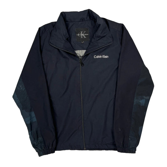 Calvin Klein Jeans Windbreaker - Large Navy Polyester