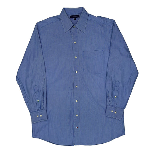 Tommy Hilfiger Striped Shirt - Medium Blue Cotton