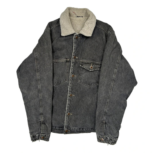 Unbranded Oversized Denim Jacket - Medium Grey Denim