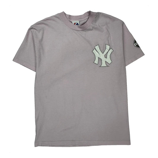 New York Yankees Majestic Mlb T-Shirt - XL Purple Cotton