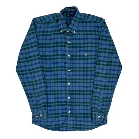 Gant Checked Shirt - Large Blue Cotton