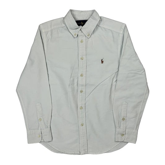 Age 10-12 Ralph Lauren Shirt - Medium White Cotton