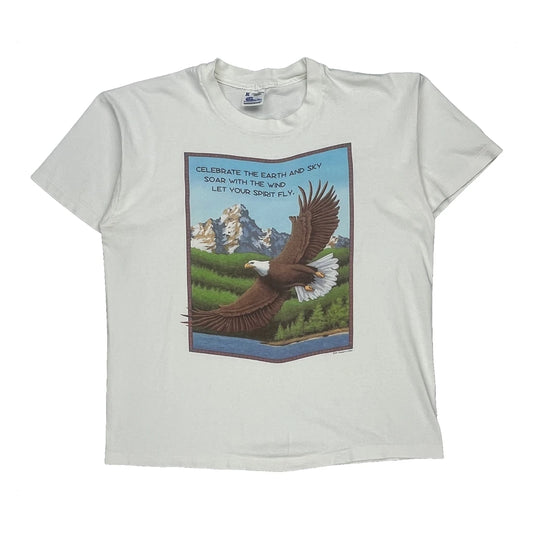 Environmental Unbranded Graphic T-Shirt - XL White Cotton