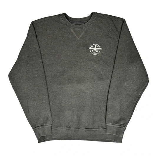 Carhartt Sweatshirt - Large Grey Cotton Blend