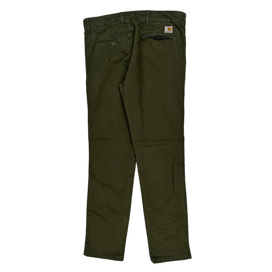Carhartt Chinos - 33W 31L Green Cotton
