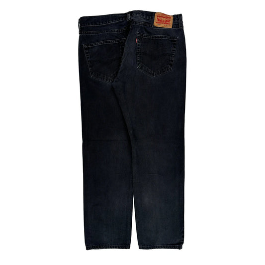 505 Levis Jeans - 36W 31L Black Cotton