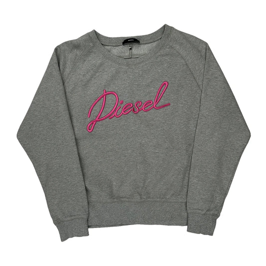 Diesel Sweatshirt - Small Pink Cotton