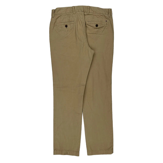 Tailored Fit Tommy Hilfiger Chinos - 34W 31L Beige Cotton