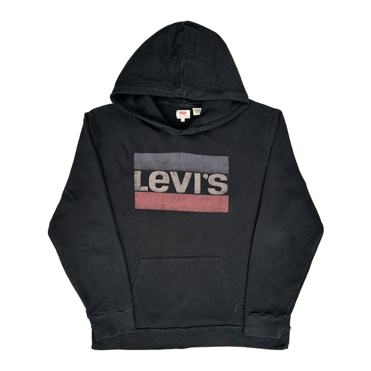 Levis Graphic Hoodie - Large Black Cotton