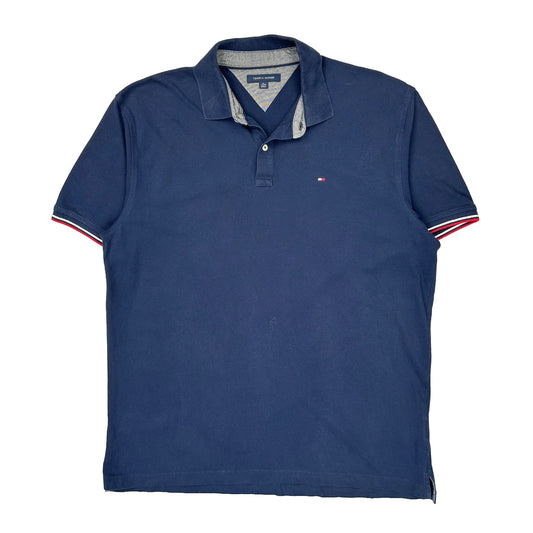 Tommy Hilfiger Polo Shirt - XL Navy Cotton