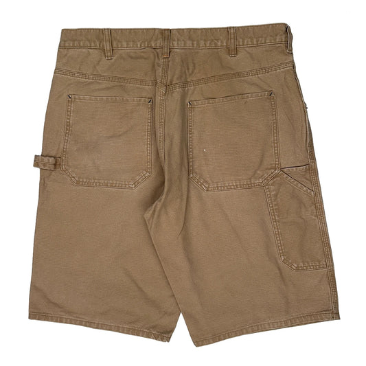 Calvin Klein Jeans Double Knee Carpenter Shorts - 38W 13L Brown Cotton