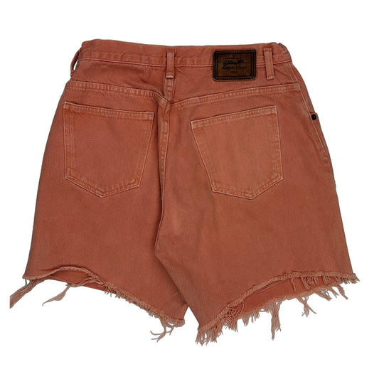 Calvin Klein Denim Shorts - 29W UK 12 Orange Cotton