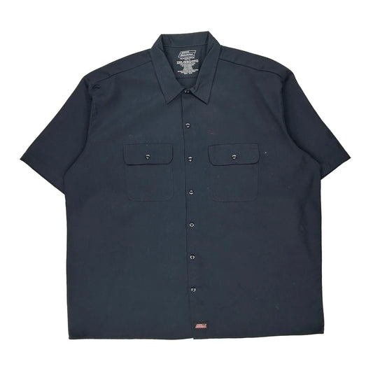 Dickies Short Sleeve Shirt - 2XL Navy Polyester Blend