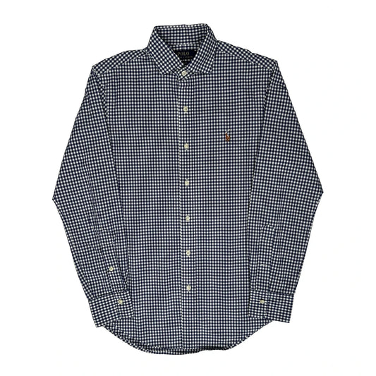 Polo By Ralph Lauren Slim Fit Shirt - Small Navy Cotton