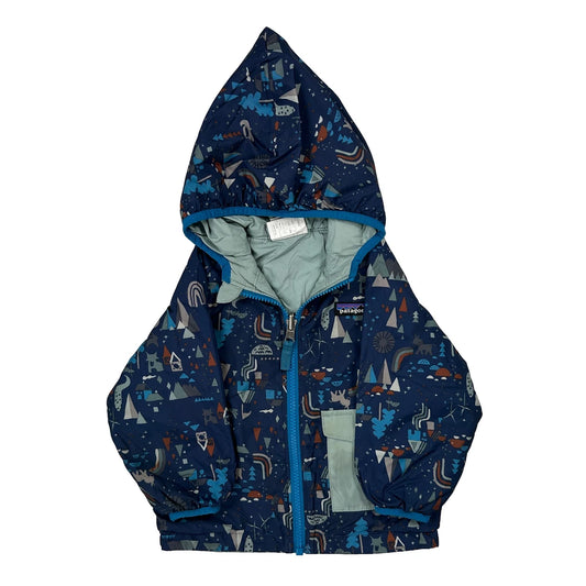 Vintage Age 12-18 Months Patagonia Graphic Jacket - 2XS Blue Polyester