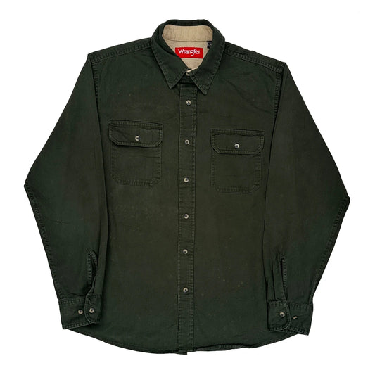 Wrangler Shirt - Medium Green Cotton