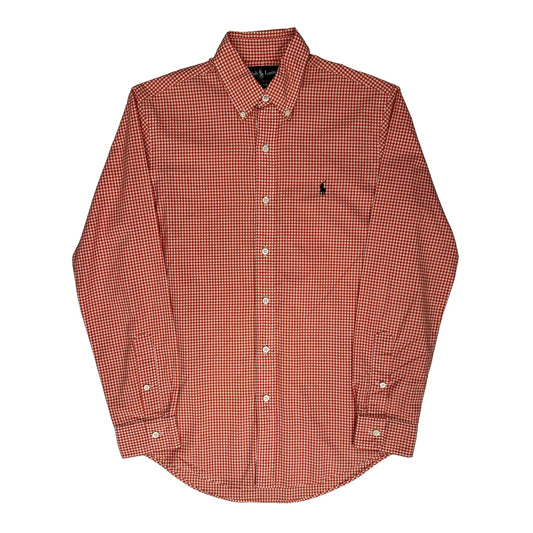 Ralph Lauren Checked Shirt - Small White Cotton