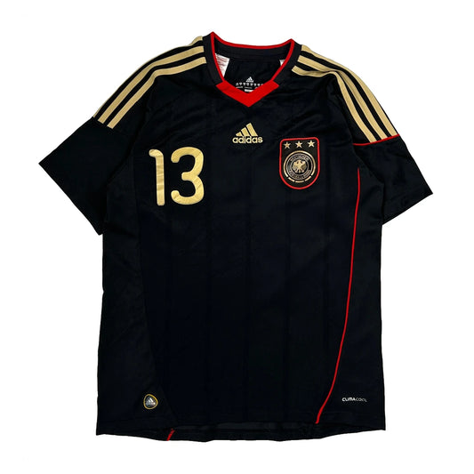 2010-11 #13 Muller Germany National Team Adidas Away Football Shirt - XL Gold Polyester