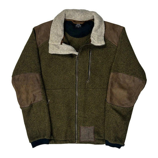 Kuhl Hiking Fleece Jacket - Medium Green Polyester