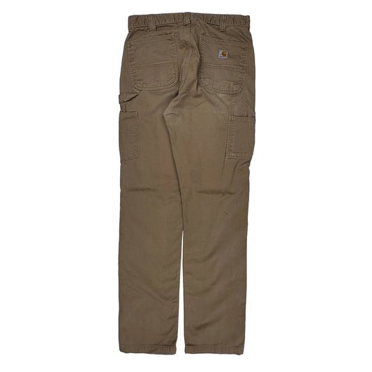 Carhartt Double Knee Carpenter Trousers - 34W 36L Brown Cotton