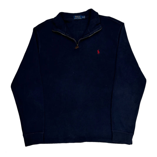 Polo By Ralph Lauren 1/4 Zip - XL Navy Cotton