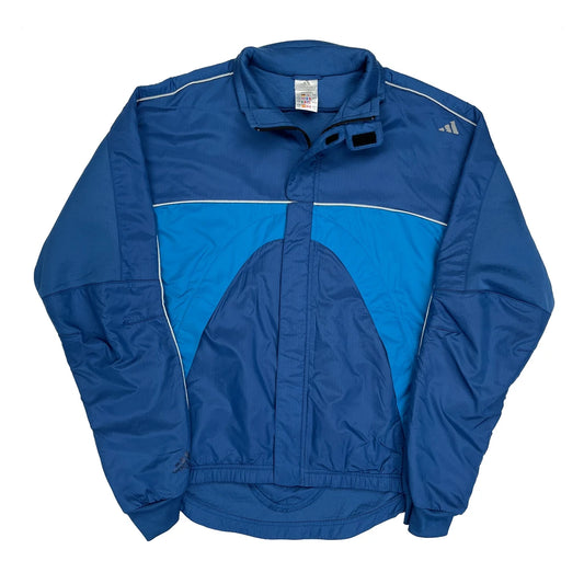 Adidas Windbreaker - Large Blue Polyester