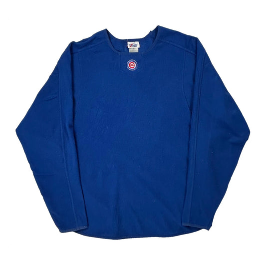 Vintage Chicago Cubs Majestic Mlb Fleece - XL Blue Polyester
