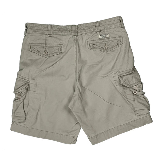Vintage Polo By Ralph Lauren Cargo Shorts - 36W 11L Beige Cotton