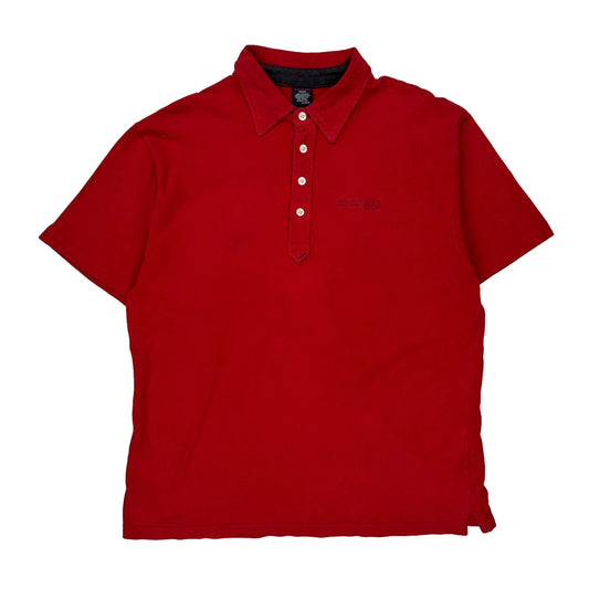 Tommy Jeans Polo Shirt - XL Red Cotton