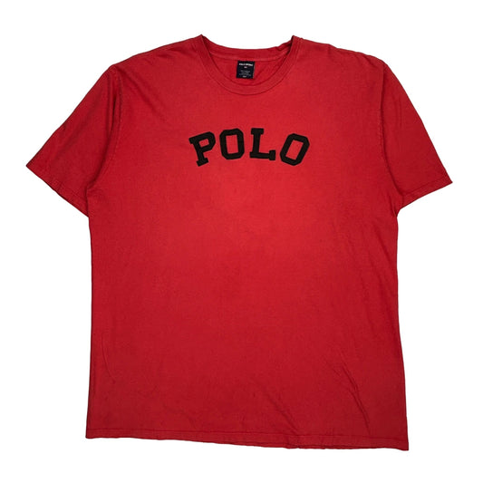 Polo Sport Spellout T-Shirt - 2XL Red Cotton