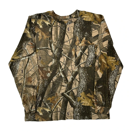 Outfitters Ridge Long Sleeve T-Shirt - Large Camo Cotton