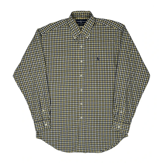 Blake Ralph Lauren Checked Shirt - Medium Navy Cotton