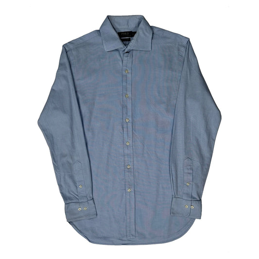 Polo By Ralph Lauren Slim Fit Shirt - Medium Blue Cotton