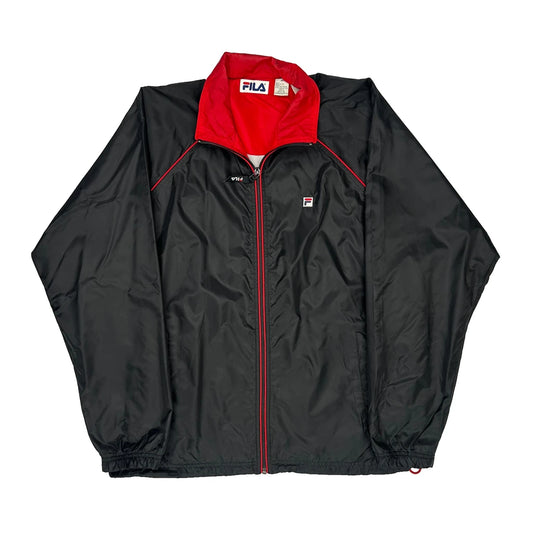 Fila Windbreaker - Medium Black Nylon