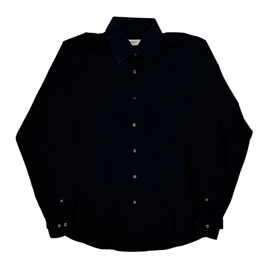 Vintage Yves Saint Laurent Shirt - XL Black Cotton