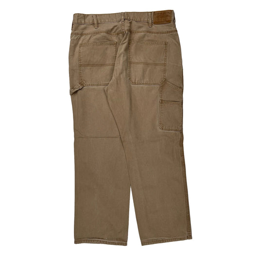 Schmidt Carpenter Trousers - 35W 30L Brown Cotton