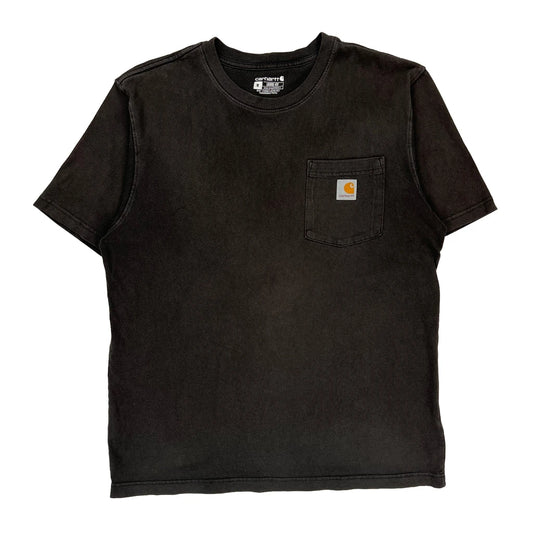 Carhartt T-Shirt - Medium Black Cotton