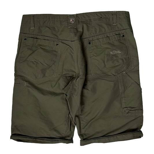 Kuhl Hiking Cargo Shorts - 36″ Waist Khaki Nylon Blend
