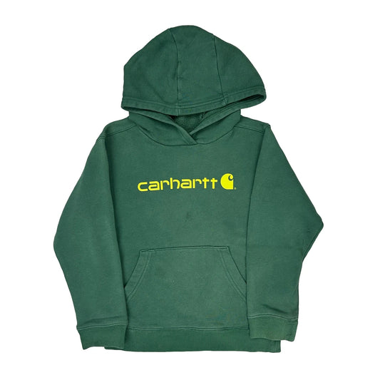 Age 6 Carhartt Hoodie - Small Green Cotton Blend