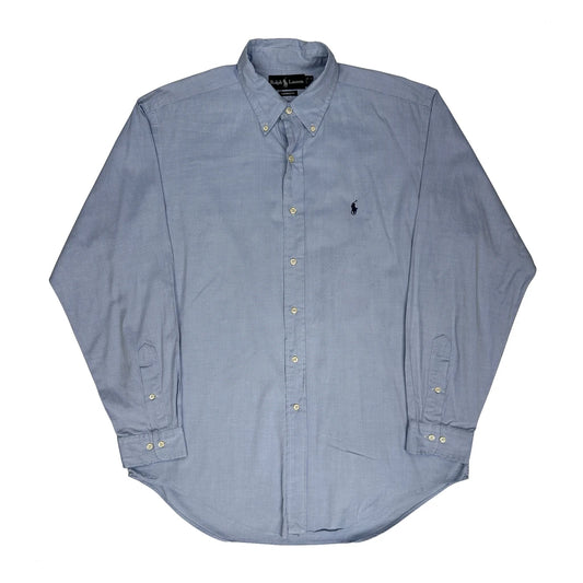 Yarmouth Ralph Lauren Shirt - Large Blue Cotton