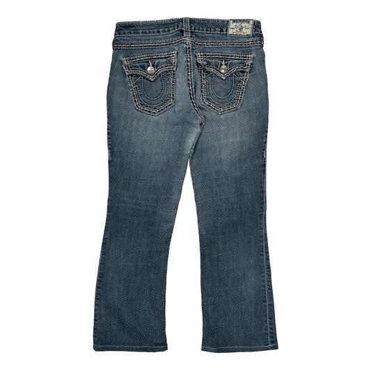 True Religion Boot Cut Jeans - 30W UK 8 Blue Denim