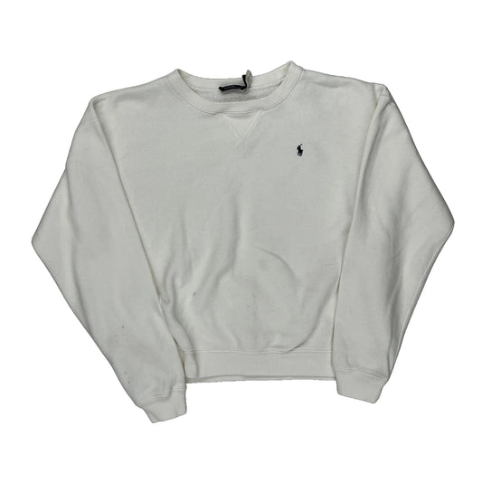 Polo By Ralph Lauren Sweatshirt - XS White Cotton