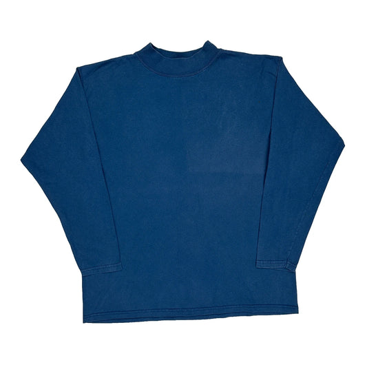 Lee Long Sleeve T-Shirt - Large Blue Cotton