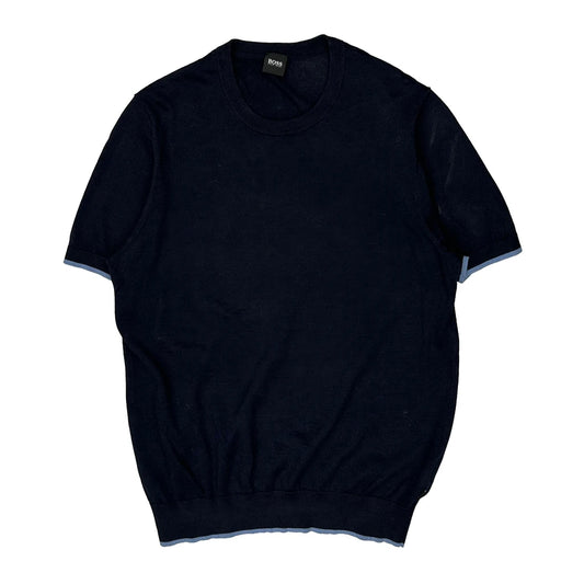 Boss Jumper - Large Navy Cotton Blend