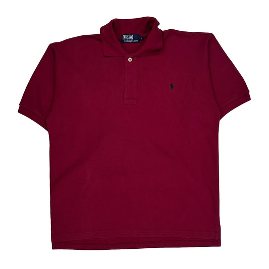 Polo By Ralph Lauren Polo Shirt - Large Red Cotton