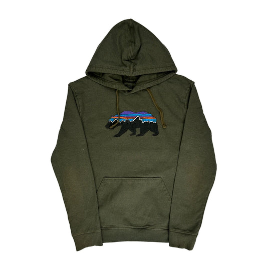 Patagonia Hoodie - Medium Green Cotton Blend
