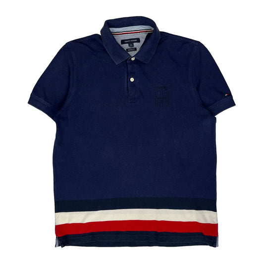 Tommy Hilfiger Polo Shirt - Medium Navy Cotton