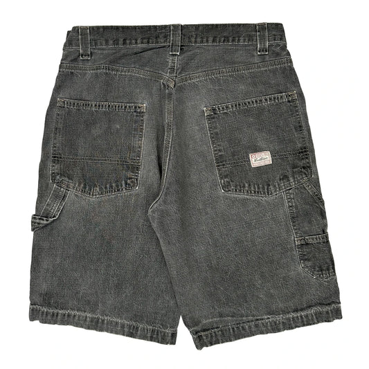Vintage Levis Carpenter Shorts - 32W 12L Grey Cotton