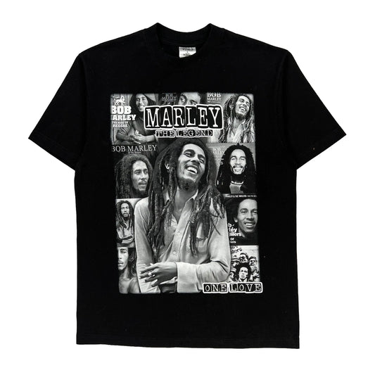 Bob Marley One Love Shaka Wear Band T-Shirt - Large Black Cotton