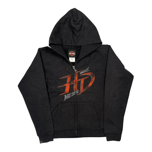 Kids Harley Davidson Chicago Hoodie - Medium Black Cotton